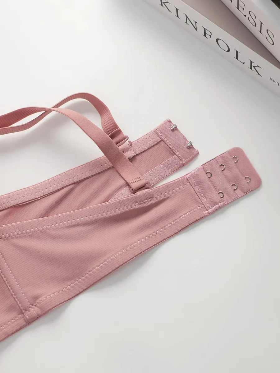 Conjunto de lingerie com arame sólido, roupa íntima, conjunto de calcinha feminina, sutiã push up com anel de aço, roupa íntima, terno — image 6