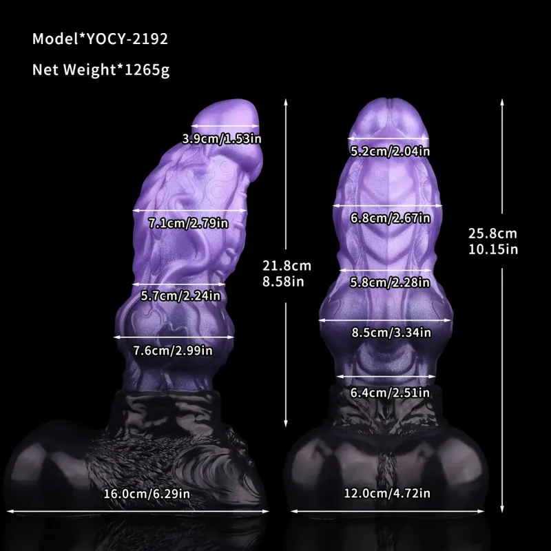 Double Layer Silicone Fantasy Dog Knot Dildo Blue Butt Plug with Sucker Anal Dilator Masturbate Sex toy for Adult 18+ — image 10