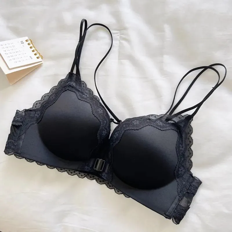 Women Bestselling Leopard Print Lingerie Set Front Closure Sexy Push Up Bra Lift Up Support Soft Daily Intimates Set — image 7