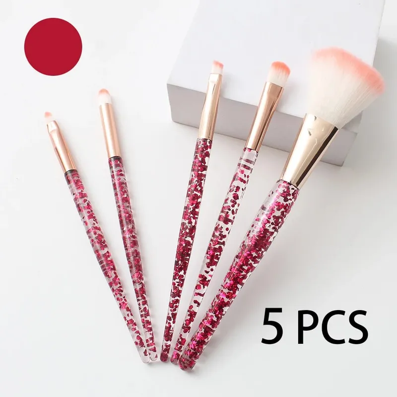 5 PCS Professional Makeup Brush Set Compatible for Eyeshadow Eyebrow - Nylon Bristles — image 7
