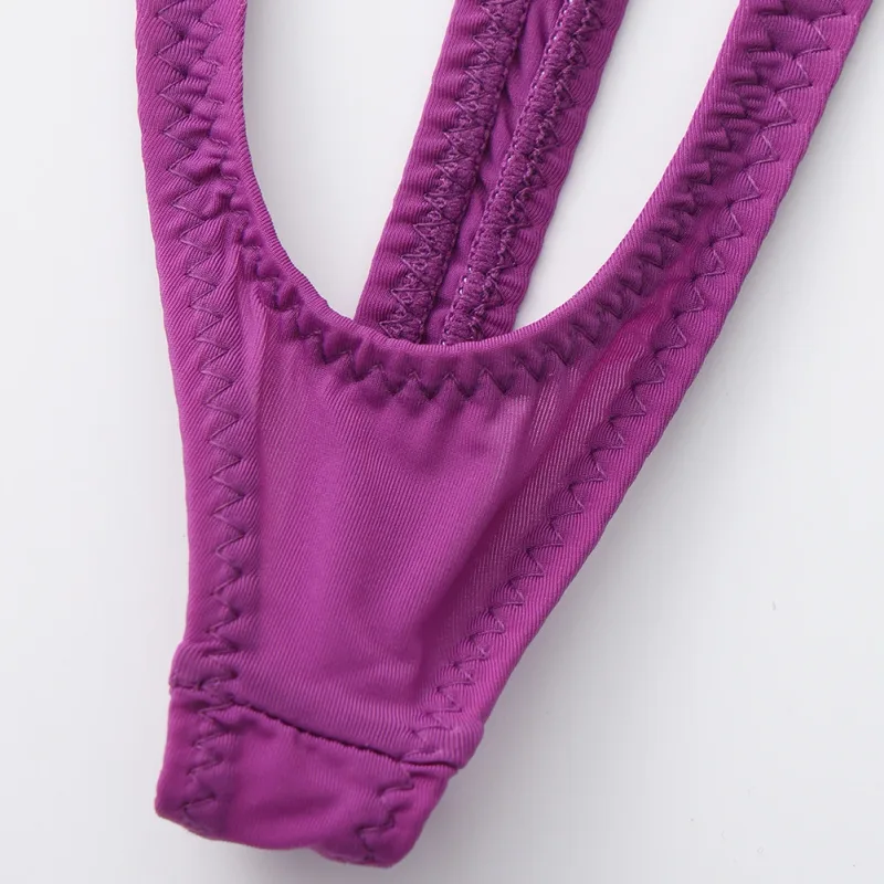 Sexy Men Underwear Thongs with Front Open Pouch Low Rise Fit High Elastic Stretch for Club Party 95%Polyester+5%Spandex — image 11