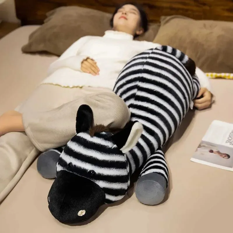 40/60/90cm plush toy zebra plush throw pillow sofa pillow sleeping pillow room decoration leg-hugging doll — image 3