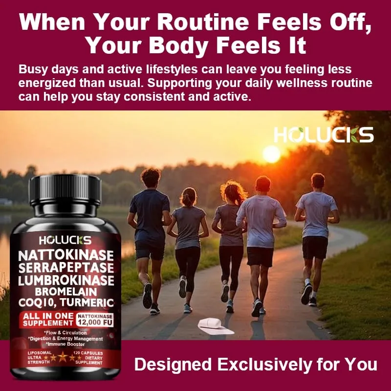 Nattokinase Supplement with COQ10 for Cardiovascular & Circulatory Support Heart Health Vegan & Gluten Free — image 7