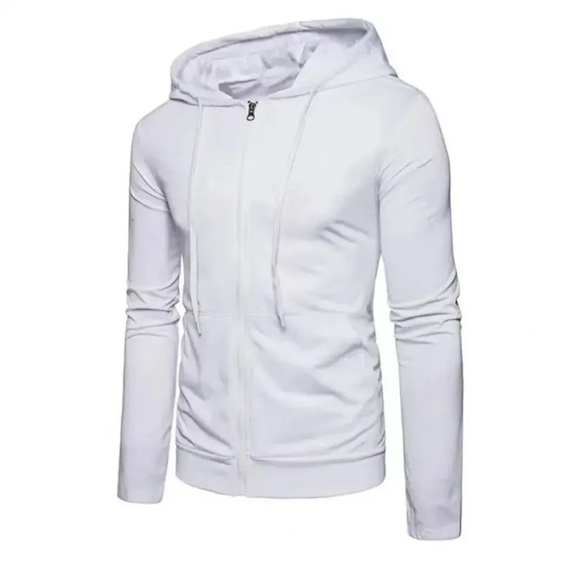 Panlalaking Fashion Fleece Loose Casual Zipper Hoodie Angkop para sa Spring at Autumn Wear — image 5