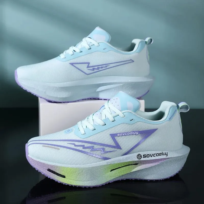 Running Shoes Carbon Board Speciality Men Sports Breathable Lightweight Women's Comfortable Marathon Athletic Nonskid Sneakers — image 3