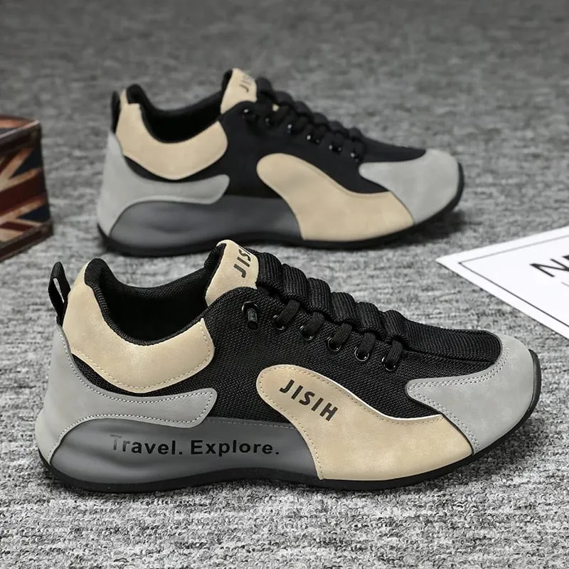 Men's Laced Casual Sport Shoes Outdoor Walking Running Shoes - Lightweight Breathable Basketball Exercise Sneakers — image 8