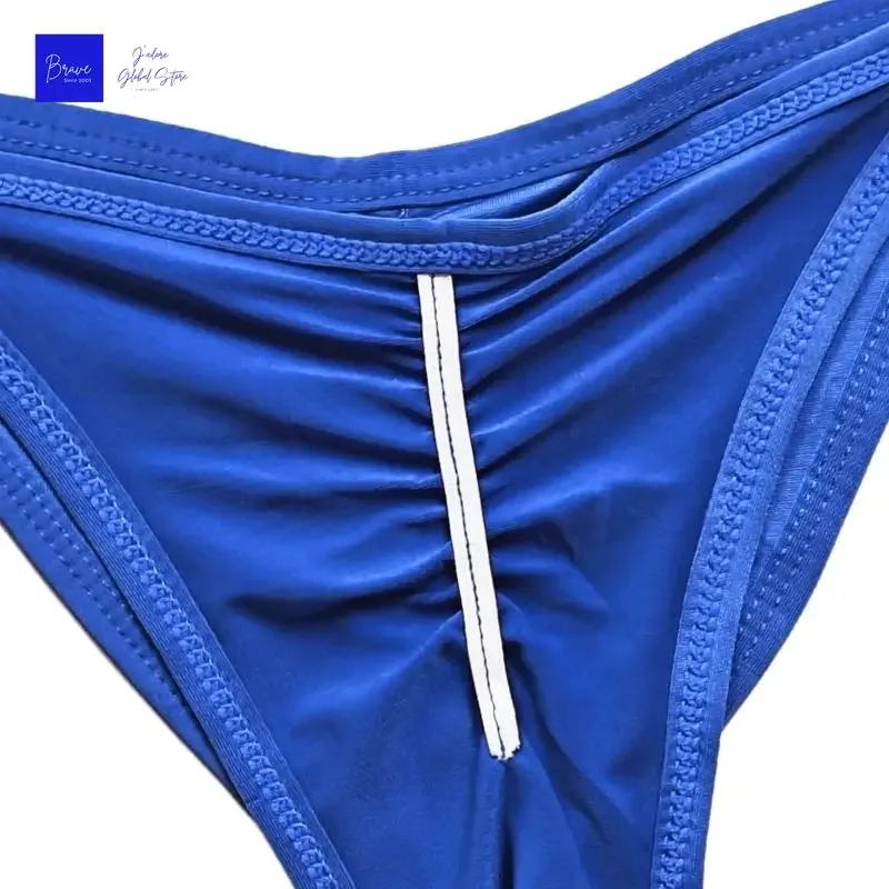Cueca tanga de seda gelo masculina, tamanho americano, sexy, cintura baixa, fio dental, respirável, sem costura, costas em t, roupa íntima esportiva, tamanho grande — image 12