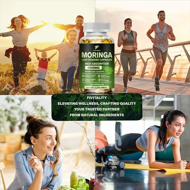 Natural Moringa 1000mg Supplement Supports Immune Defense Digestion Skin Joint Energy & Antioxidant Health — image 6