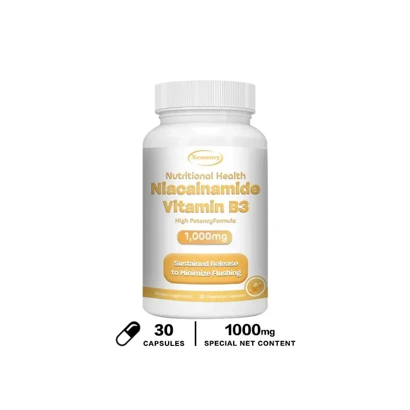 Niacinamide Vitamin B3 Capsules - Supports Brain Function and Heart Health Boosts Energy Production and Enhances Immunity — image 9