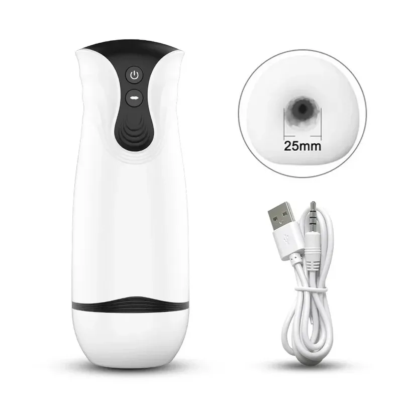 Automatic Male Masturbator Powerful Vibration Blowjob Sucking Machine Silicone Masturbation Cup Adult Supplies Sex Toy for Men — image 9