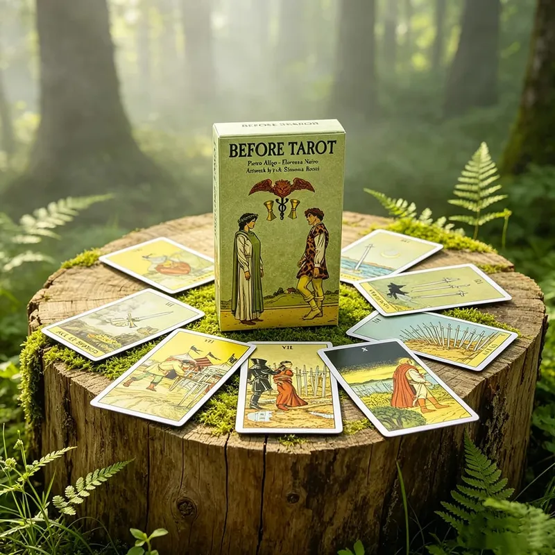 Before Tarot Deck 78 Tarot Cards English Visions Mysterious Divination Board Game Cards Game Spiritual Supplies for Tarot Lovers
