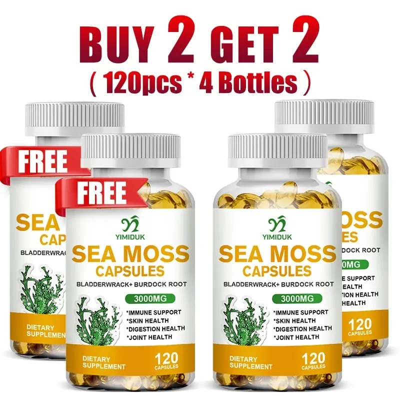 Koop er 1, krijg er 1 gratis! Biologisch zeemossupplement voor de gezondheid van de schildklier en de huid verhoogt de immuniteit, energie en spijsvertering GMP-gecertificeerd — image 9