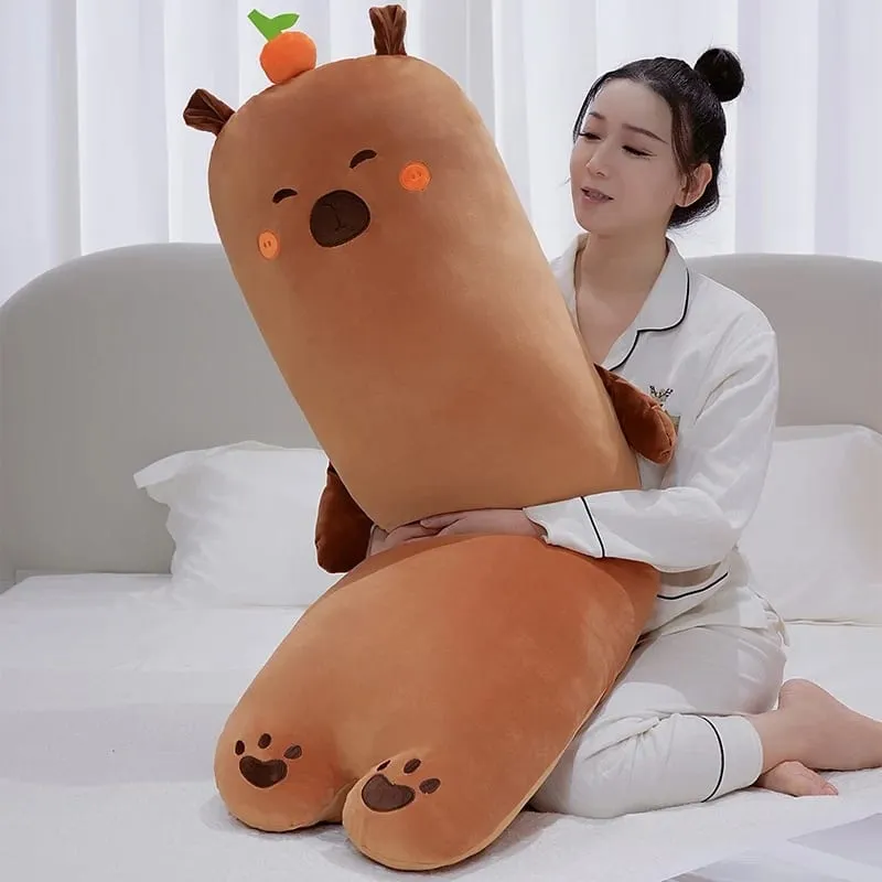 70cm Capybara Decorative Pillow Comfortable Cute Style Cushion Soft Sofa Bed Living Room Hug Pillow For Home Decoration — image 4