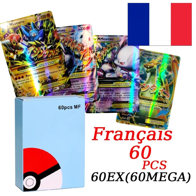 French Version Pokemon Cards VMAX V EX GX MEGA VSTAR Carte Collection Battle Trainer Children's Christmas Toys Gift — image 14