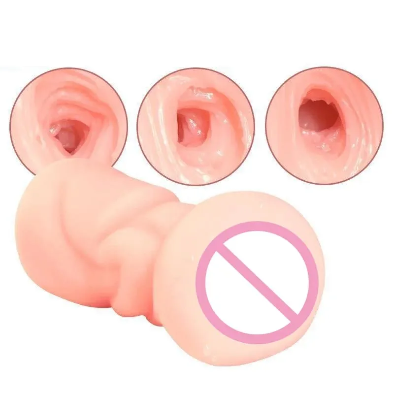 Copo de masturbação masculino TPE macio – lábios 3D realistas treinamento oral copo de aeronave reutilizável brinquedo sexual adulto para homens massageador prazer — image 2
