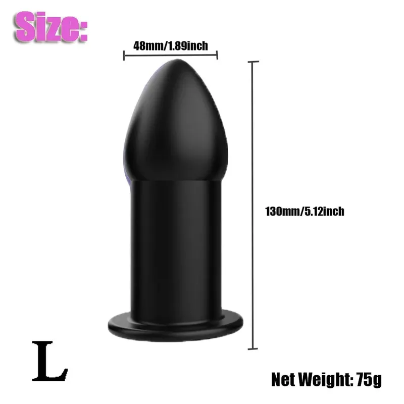 Hollow Anal Butt Plug Vaginal Dildo Speculum Peeking Vagina Expander Tunnel Anus Dilator Lavemang Vuxen Sexleksaker för kvinnor Gay Män — image 9