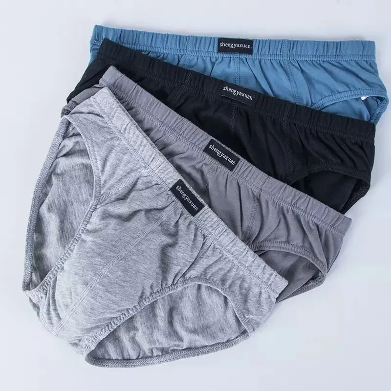 Cotton Underpants para sa Mga Panlalaking Brief Panlalaking Underwear Knickers Panties Pant Shorts Sexy Undies sa Sukat XL hanggang 6XL 2/3/4/5 Pcs/Lot