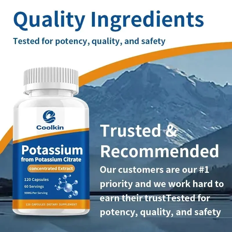 Potassium Citrate - for Heart Cardiovascular Kidney Nerve Health Containing Essential Minerals — image 4