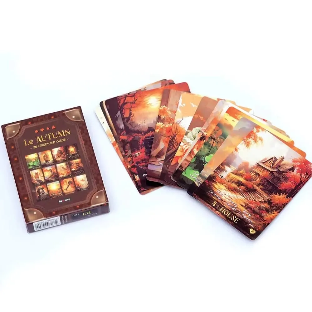 Nuovo Le Autumn Tarot 36 Lenormand Cards Deck Board Gioco Tarocchi Carta Divertente Delicato Rifornimenti Del Partito per la Famiglia Regalo Del Partito — image 6