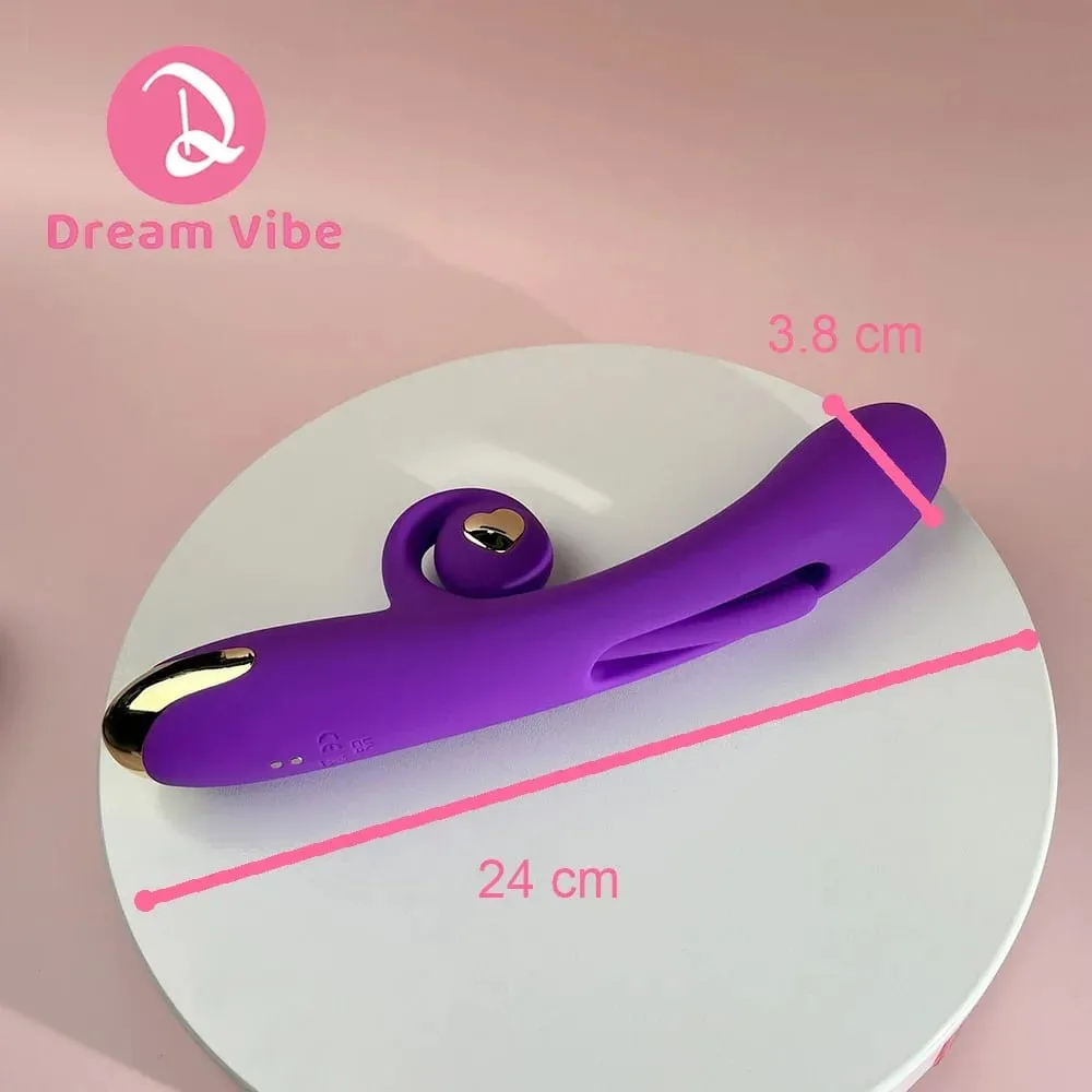3 in 1 Snail Vibrator Flapping Tapping Tongue Flexiable Snail Penetration G Spot at Clitorial Sex Toy para sa Babae Pleasure 18+ Laruan — image 5
