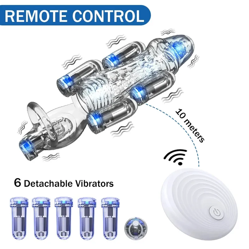 Glans Vibrator Remote Control Bullet Glans Vibrator Para sa Mga Lalaki Penis Exerciser Penis Glans Trainer Para sa Pagkaantala ng Ejaculation Sex Toy — image 3
