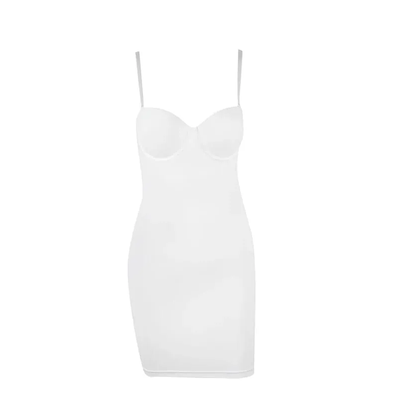 Becirzet Klänningar För Kvinna Bantning Slips Mini Rak Tube Klänning Body Shaper Kroppsunderkläder Fest Sexiga Kvinnliga Kläder — image 10