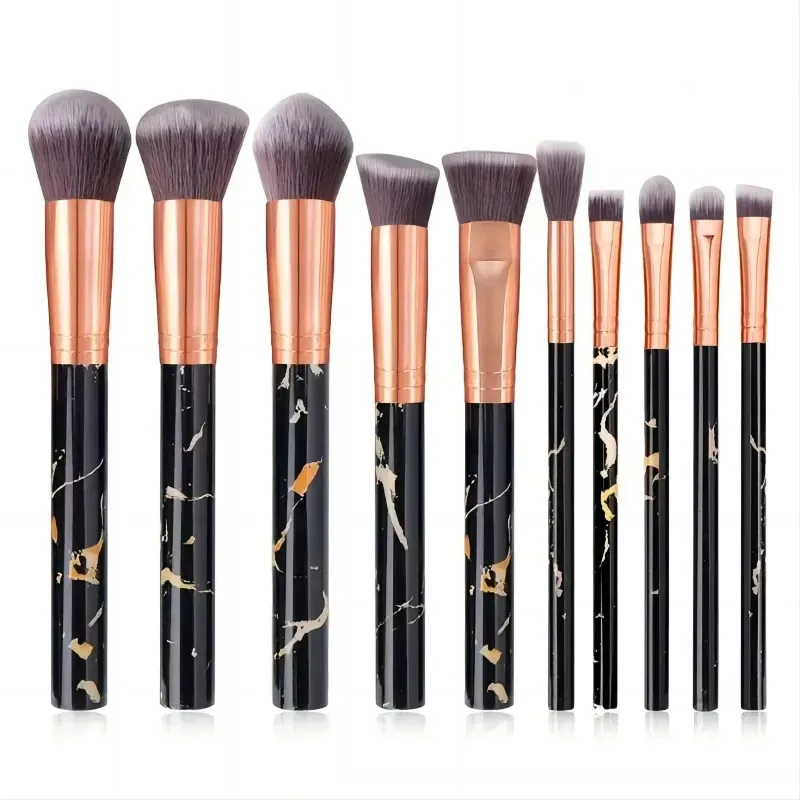 12 stk blå makeup børster Sæt Professional Foundation Powder Blending Blush Concealer Syntetisk Fiber Børste — image 7
