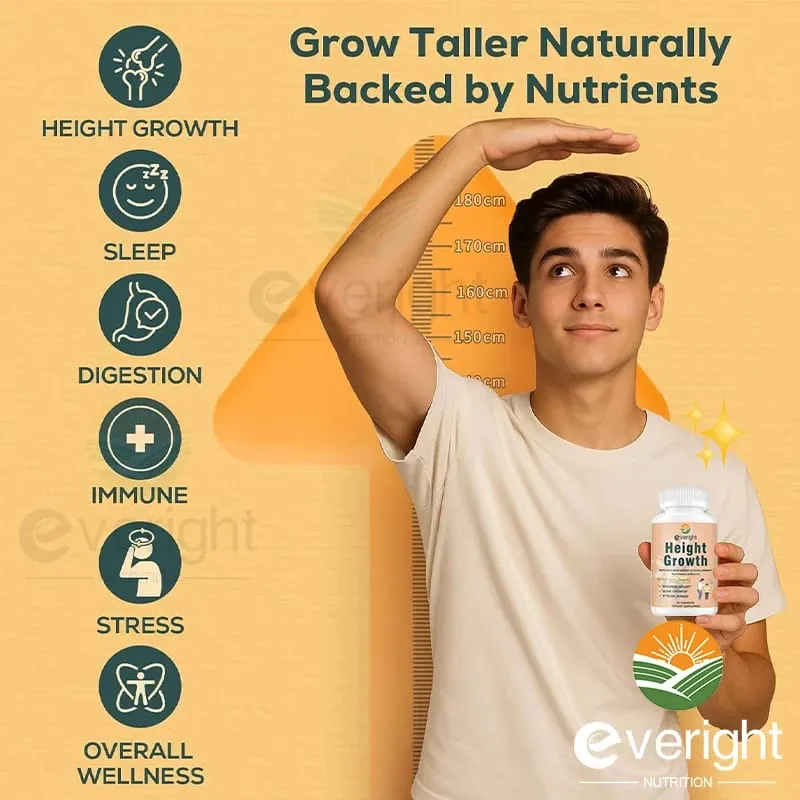 Suplemento de força óssea - para crescimento natural de altura em adultos e crianças - Alta absorção - Multivitaminas de cálcio, magnésio e zinco — image 2