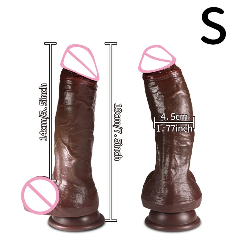 Realistisk dildo med sugkopp Enorma dildos Sexleksaker för vuxna för kvinnor män Fake Dick Stor penis Anal Butt Plug Erotisk Sex Shop 18+ — image 15