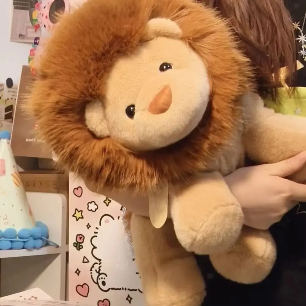 New Design Soft Lion Animal Pillow Emotional Support Cute 15.8inch — image 1