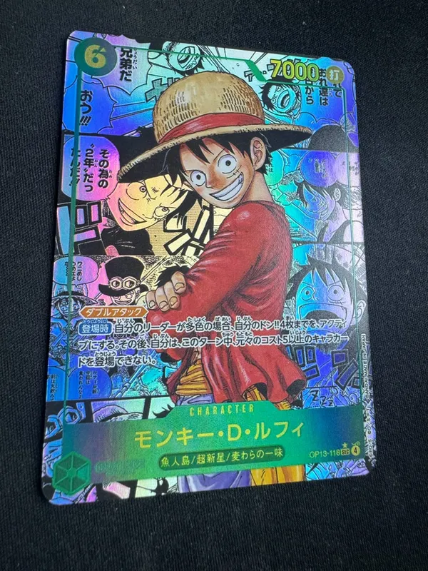 ONE PIECE Roronoa Zoro Monkey D. Luffy DIY Hjemmelavet samlingskort engelsk japansk version Legetøj Julefødselsdagsgave — image 22