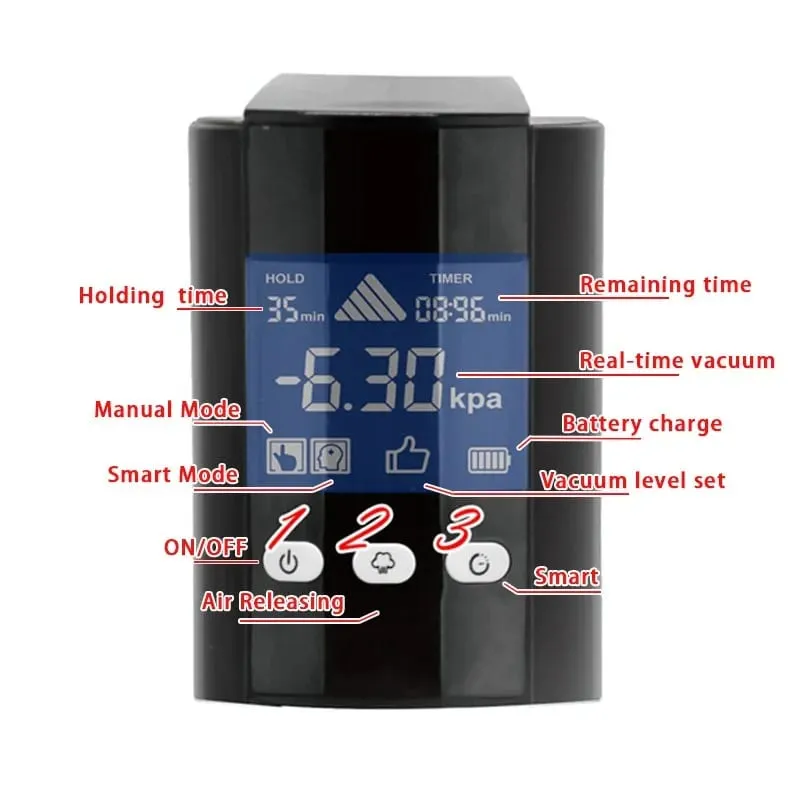 Electric Handle For Acrylic Penis Pump Smart Intelligent Charging Sex Toy Accessories hot Extraction suction Air Sex Machines — image 2