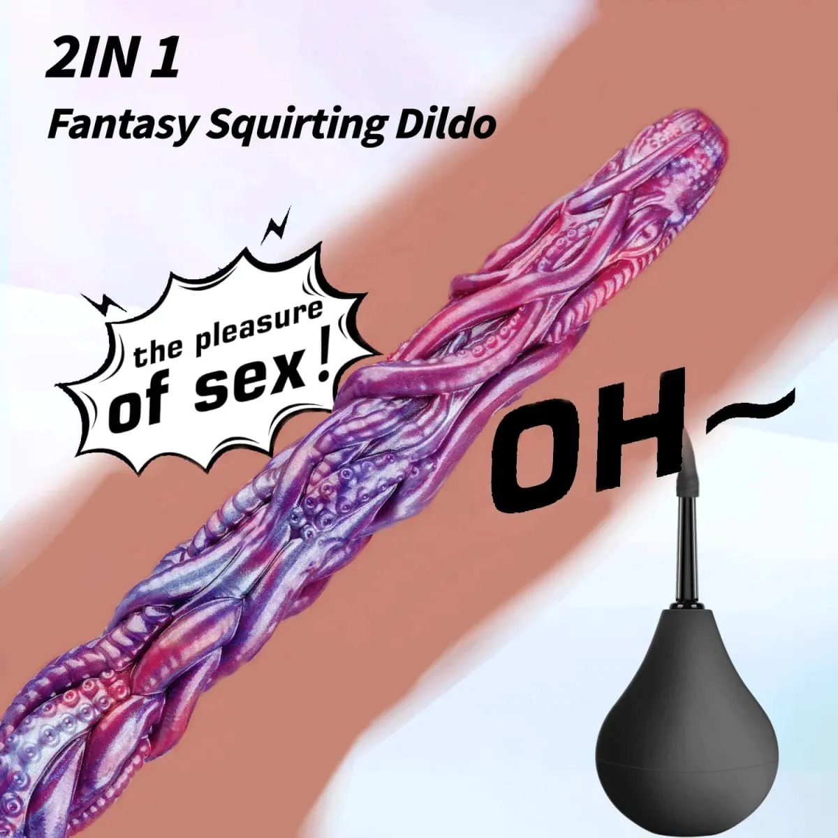 Polvo tentáculos ejaculação vibrador extra-longo monstro pau anal plug esguichando pênis buttplug adulto brinquedos sexuais para homens mulheres bdsm — image 2