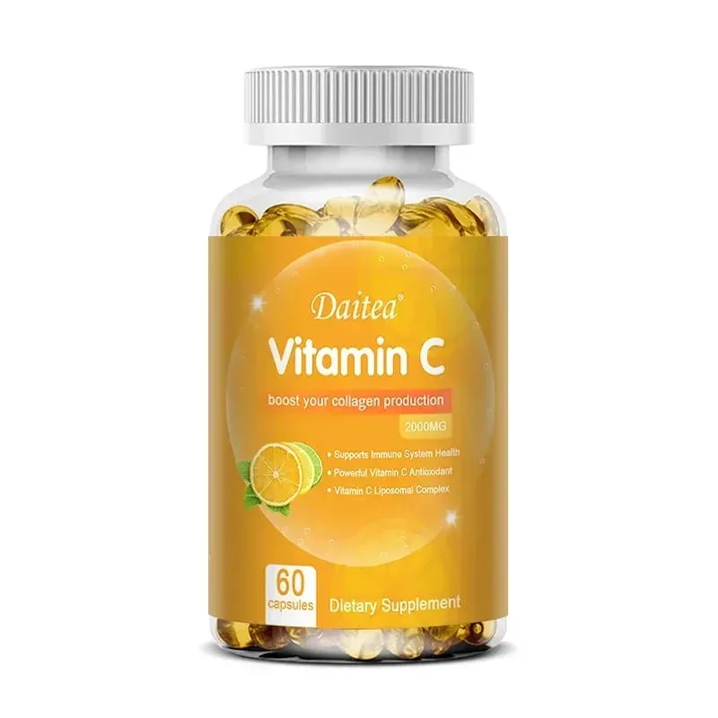 C-vitamin kapszula - 2000mg elősegíti a kollagéntermelést, támogatja a bőrt és az immunrendszer egészségét Erőteljes antioxidáns 120 kapszula — image 9