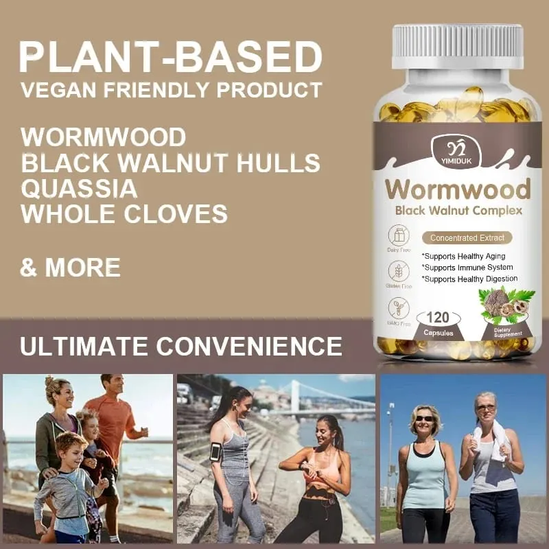 High Potency Parasite Cleanse Capsules Wormwood Black Walnut Supports Intestinal Cleansing Detox & Gut Health for Adults — image 5