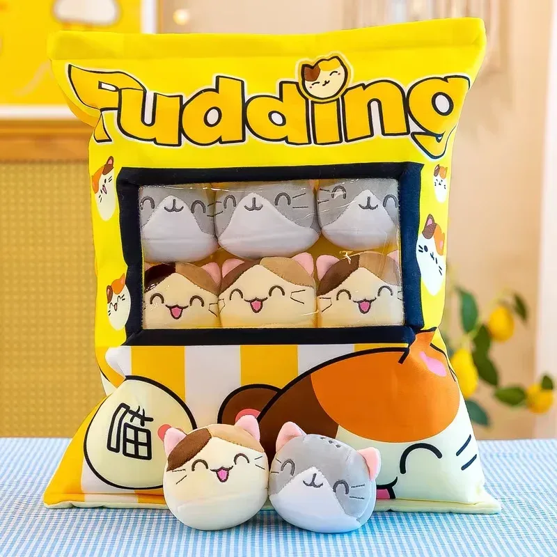 Cute Cartoon Snack Bag Plush Pillow Stuffed Doll Throw Cushion Trendy Internet Famous Snack Bag Plush Toy Soft Office Home De — image 15