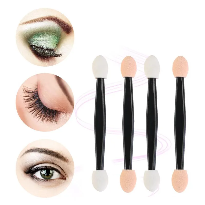 50/100PCS Eyeshadow Brush Dual Sided Sponge Nylon Sets Make up Eye Shadow Brushes For Cosmetic Applicator Makeup Tools Hot — image 3