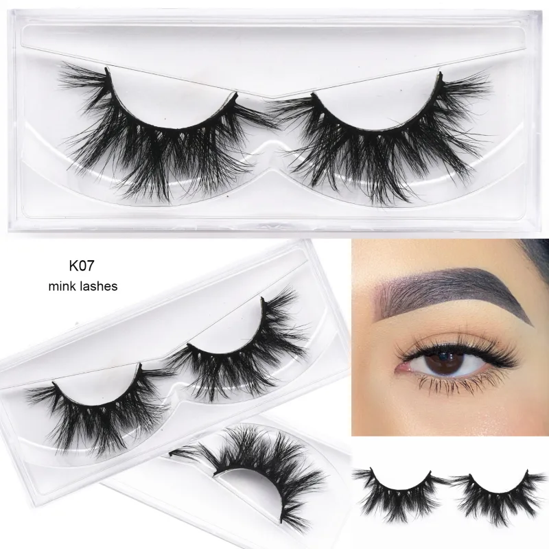 D20 Real Mink Lashes Eyelashes Extension Natural Long Winged Volume Eye Lashes Handmade Mink Fake Eyelash Makeup Lash — image 20