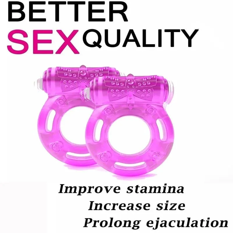 Penis Ring Vibrator Vibrating Cock Erect Rings Clitoral Stimulator Strong Penis Erection Enhance Sex Ability Sex Toys For Couple — image 2