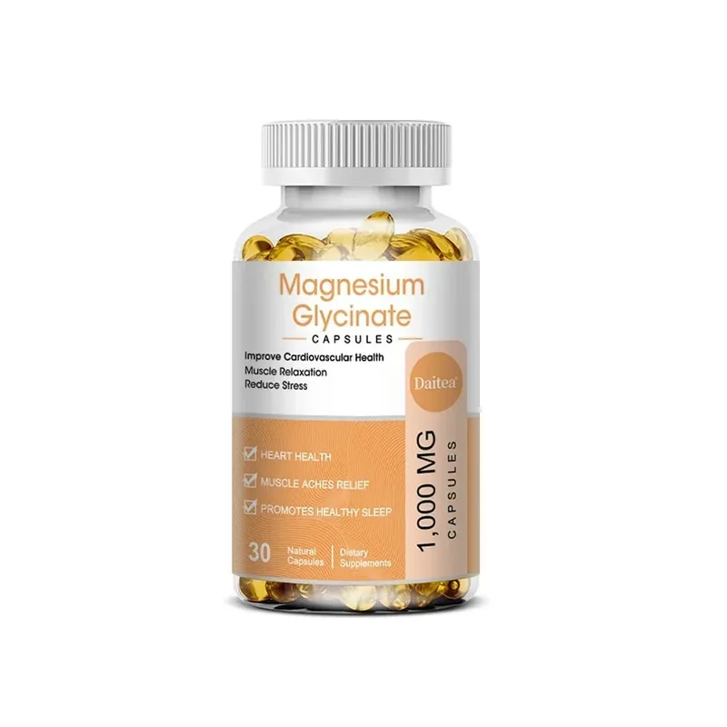 Kapsul Magnesium Glycinate - Membantu dengan Tekanan Otot Tidur Sendi Tulang Kesihatan Imun dan Kardiovaskular