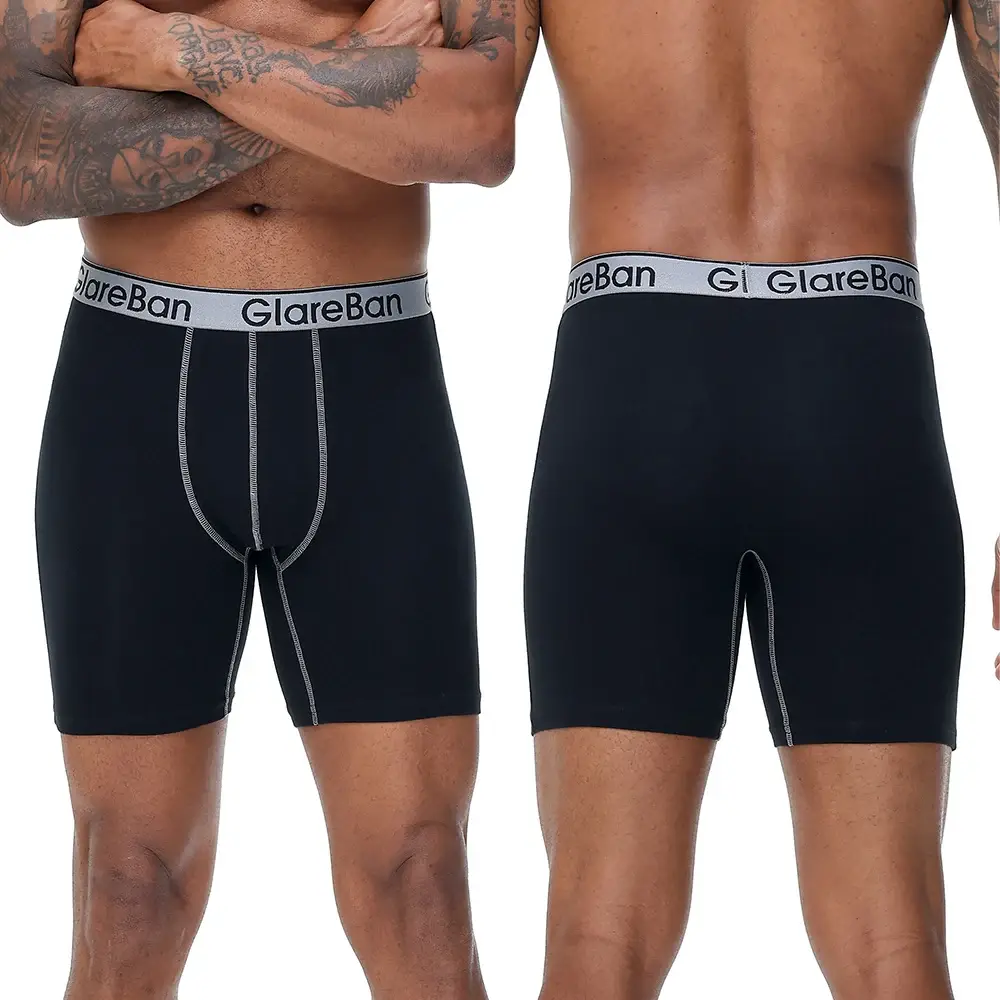 5pc Set Mid-Long Random Cotton Boxer Shorts Panlalaking Kasuotang Panloob Panlalaking Panloob para sa Mga Lalaki Boxershorts Slips Malambot na Panties Brand Briefs — image 4