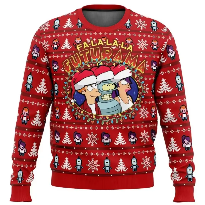 Bagong 2026 Maligayang Pasko Santa Claus 3D Printed Christmas Sweater Holiday Maligayang Pasko Autumn Round Neck Pullover Sweatshirt — image 6