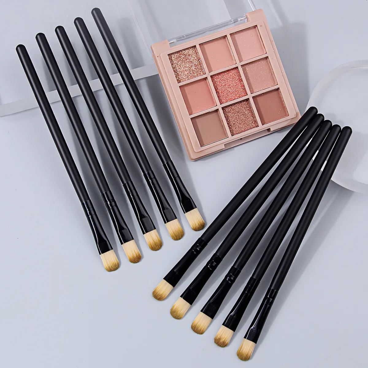 10PCS Eyes Makeup Brushes Set Professional Soft Contouring Eyeshadow Eyeliner Eyebrow Brush Women Facial Beauty Cosmetic Tool — image 1