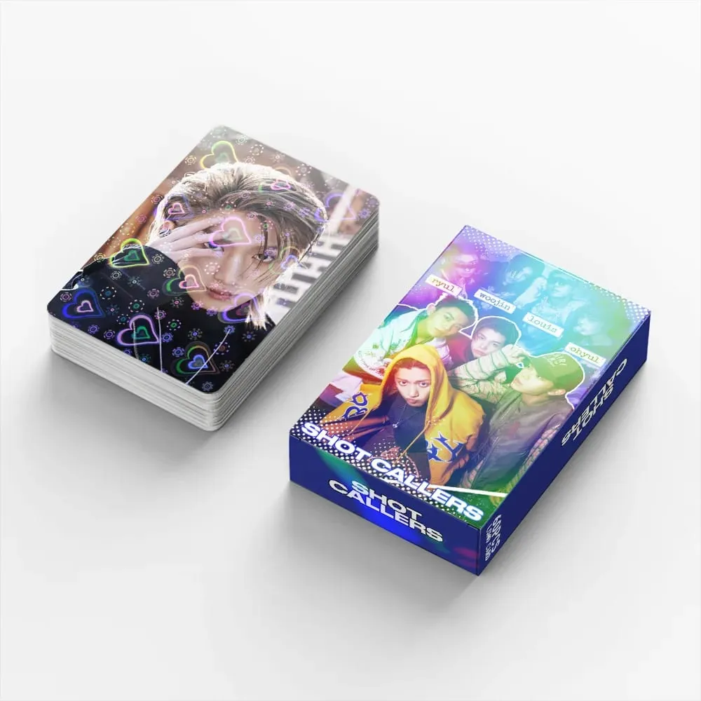 60pcs LNGSHOT New Album SHOT CALLERS Photocards Stickers Kpop Merch Lomo Cards Set Fans Collection Cards Giftsi — image 3