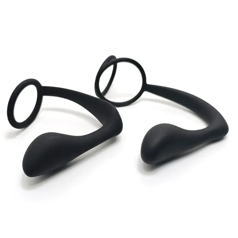 Silica Gel Lock Ring Penis Ring Prostate Massager Adult Sex Toys for Men Back Court Beads Male Butt Plug Couple Sharing Cock — image 1