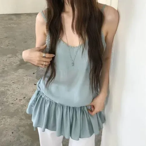 Summer 2026 Korean Style Sweet Skirt Waist Cinching Sexy Strapless Dress Fashionable Casual V-neck Loose Fit Maxi Dress — image 8