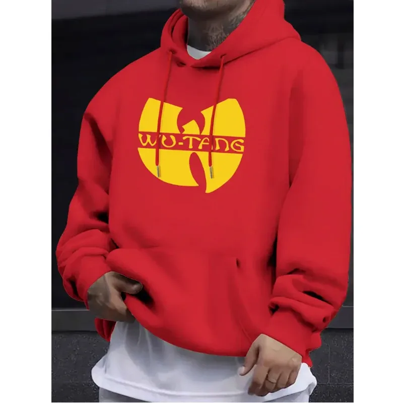 Hip hop années 90 wu clan t-tangs moletom com capuz masculino feminino casual outono inverno vintage moletom de lã manga comprida com capuz — image 3