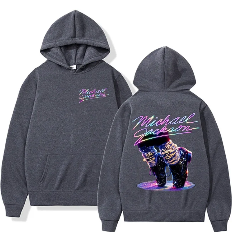 Michael Jackson King of Pop Graphics Hoodies Hip Hop Pop Music Fashion Sweatshirts Men Women Casual Fleece Long Sleeve Pullovers — image 5