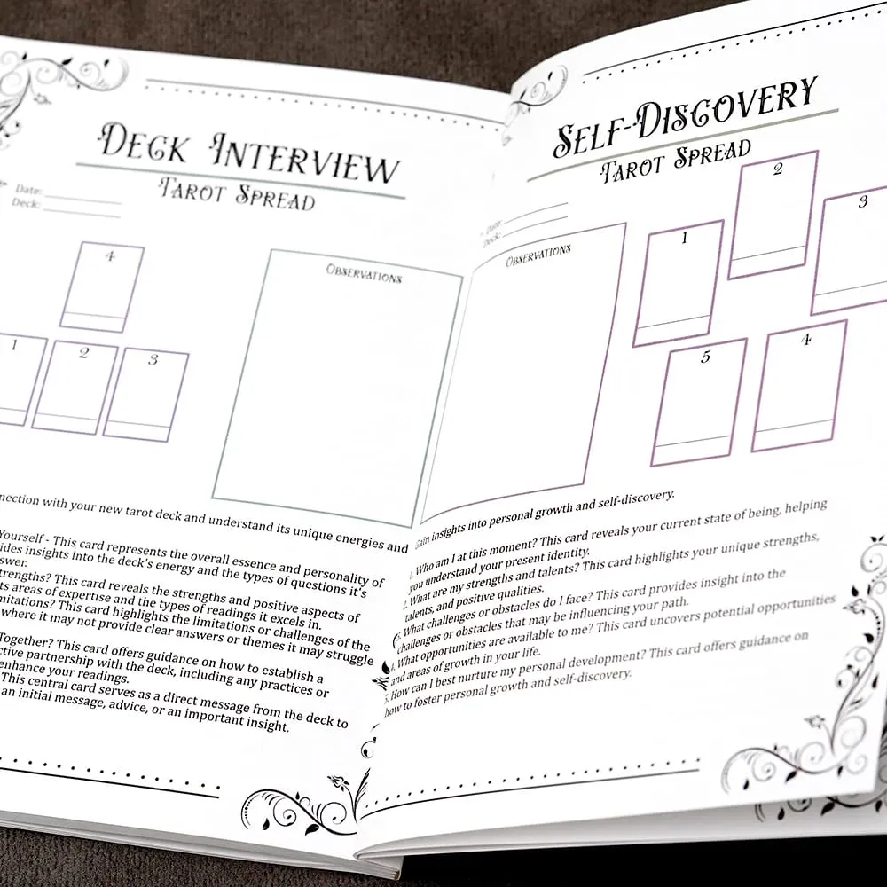 Tarot Beginner's Guide 106 pages Card Meanings Reading Spreads Cheat Sheets learning tarot Understanding Tarot Guidebook — image 3