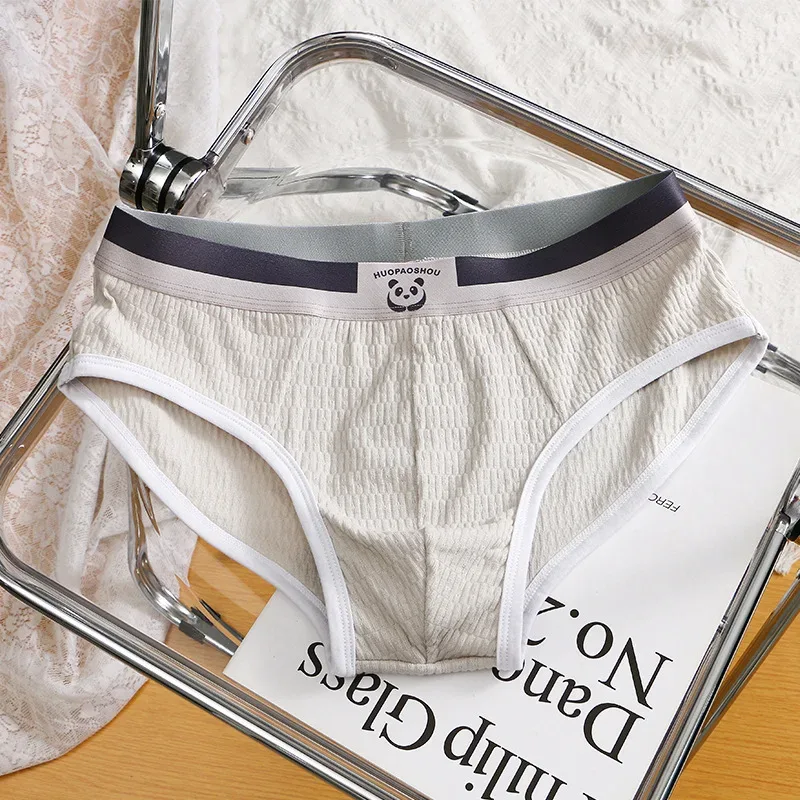 Mga Bagong Panti ng Lalaki Mga Lalaki Sexy na Kasuotang panloob na Teenage Cotton Panties Triangle Pants Malaking Sukat Simple Breathable Manipis na Tide Shorts — image 21